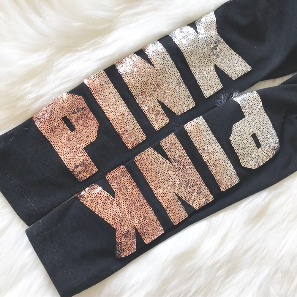 NWT VS PINK bling flat legging